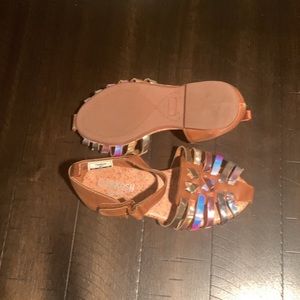 Girls Brown Sandals size 8